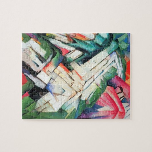 Bergen (landschap) van Franz Marc, kunst Legpuzzel (Horizontaal)