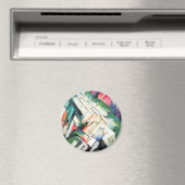 Bergen (landschap) van Franz Marc,  kunst Magneet (Insitu (Vaatwasser))