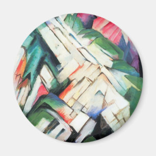 Bergen (landschap) van Franz Marc, kunst Magneet