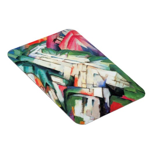 Bergen (landschap) van Franz Marc,  kunst Magneet (Rechterzijde)