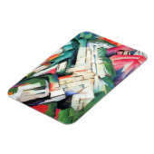 Bergen (landschap) van Franz Marc,  kunst Magneet (Linkerzijde)