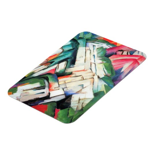 Bergen (landschap) van Franz Marc,  kunst Magneet (Linkerzijde)