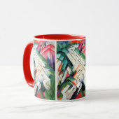 Bergen (landschap) van Franz Marc,  kunst Mok (Voorkant links)
