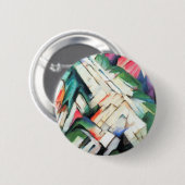 Bergen (landschap) van Franz Marc,  kunst Ronde Button 5,7 Cm (Voorkant /achterkant)