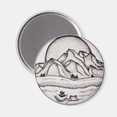 bergen magneet (Voorkant / Achterkant)