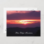 bergen met blauwe bergmassief briefkaart (Voorkant / Achterkant)