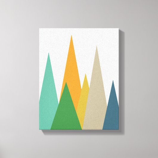 Bergen Midden eeuw Modern verpakt Canvas Print (Voorkant)