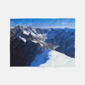 Bergen | Mont Blanc, Europese Alpen Fleece Deken (Voorkant (Horizontaal))