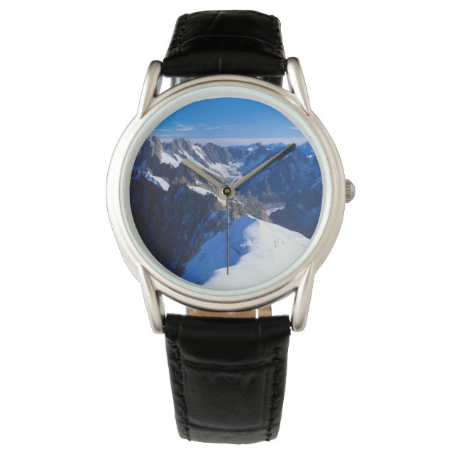 Bergen | Mont Blanc, Europese Alpen Horloge (Voorkant)