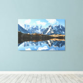Bergen | Mont Blanc Massif, Frankrijk Canvas Afdruk (Insitu (Houten vloer))