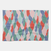 Bergen, mozaïek, collage, met de hand getrokken, g theedoek (Horizontaal)