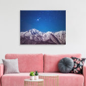 Bergen | Mt. Jiigatake & Mt. Kashima-yarigatake Canvas Afdruk (Insitu (Woonkamer))