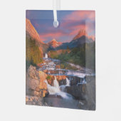 Bergen | Nationaal park Glacier, Montana Glas Ornament (Voorkant links)