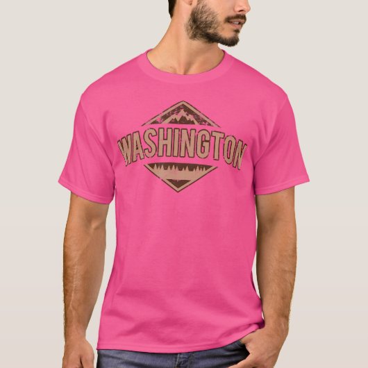 Bergen Natuur Washington Wandelen Camping Hike Di T-shirt (Voorkant)
