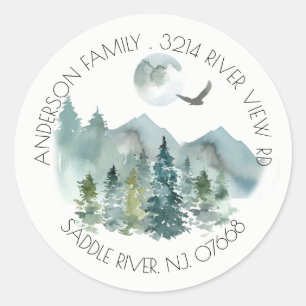 Bergen Nieuwe sticker van label voor thuisadres