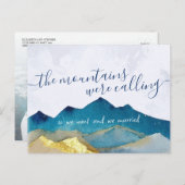 Bergen noemden de aankondiging van het bruiloft. (Voorkant / Achterkant)