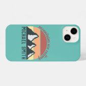  bergen noemen monogram iPhone hoesje (Achterkant horizontaal)