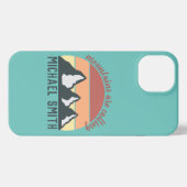  bergen noemen monogram iPhone hoesje (Achterkant horizontaal)