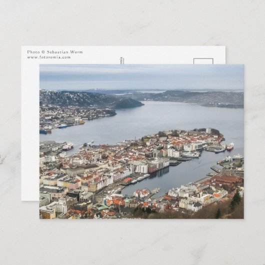 Bergen Noorwegen Briefkaart (Voorkant / Achterkant)