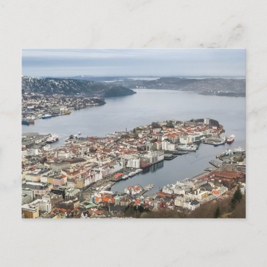Bergen Noorwegen Briefkaart (Voorkant)