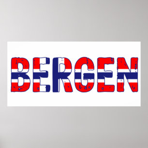 Bergen Noorwegen Poster