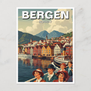  Bergen Noorwegen Reizen Briefkaart