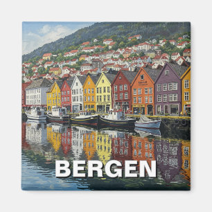 Bergen Noorwegen Reizen Magneet
