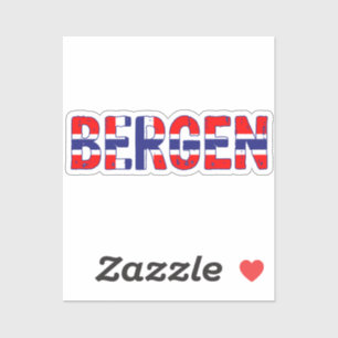 Bergen Noorwegen Sticker