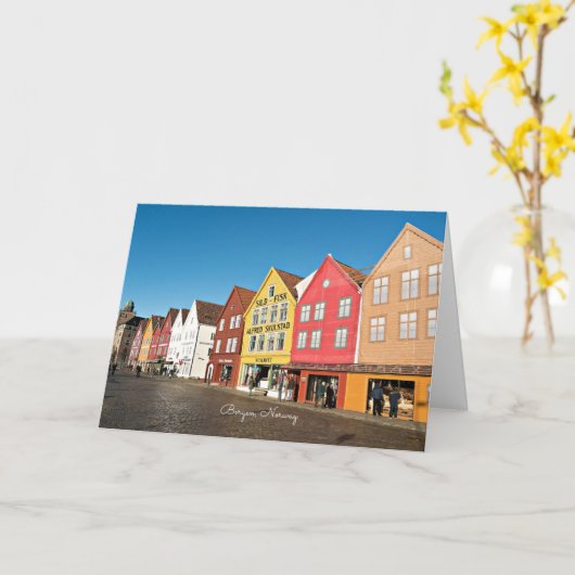 Bergen, Noorwegen, winkels en winkels Kaart (Gele Bloem)