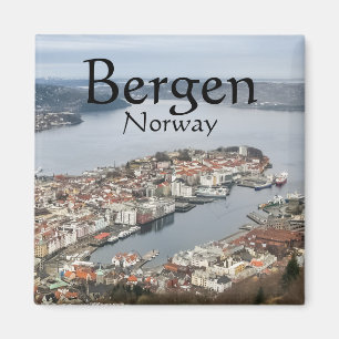 Bergen Norway Souvenir Magneet