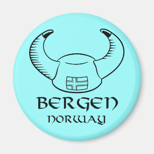 Bergen Norway Viking Pet Magneet