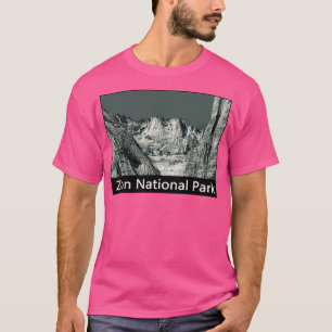 Bergen op de reis van het Nationaal Park Zion T-shirt