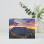 Bergen op Sunset Briefkaart (Staand voorkant)