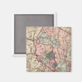 Bergen, Passaic Cos, NJ Magneet (Voorkant / Achterkant)