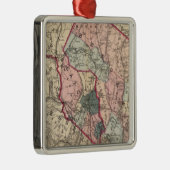 Bergen, Passaic Cos, NJ Metalen Ornament (Rechts)