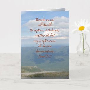 Bergen pastor Appreciation Card Kaart