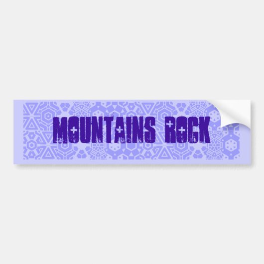 Bergen Rock slogan bumper sticker (Voorkant)