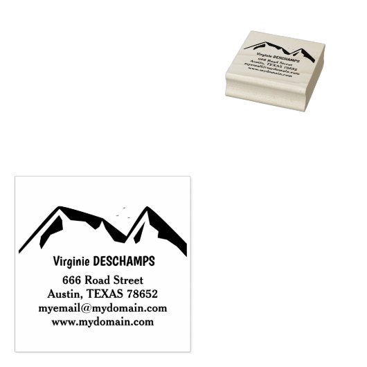bergen Rubber Stamp Rubberstempel (Gestempeld)