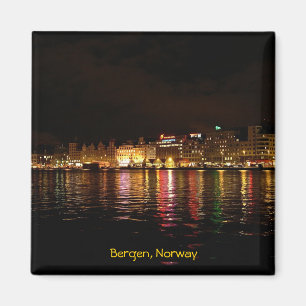 Bergen 's nachts, Noorwegen reis Magneet