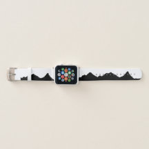 bergen silhouet Apple horlogeband