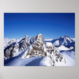 Bergen St Anton Austria Holiday Card Poster