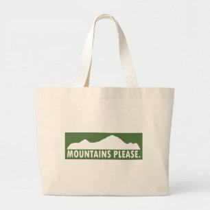 Bergen tevreden grote tote bag