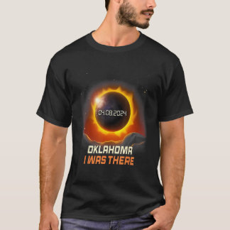  bergen totale zonsverduistering 2024 Oklahoma T-shirt
