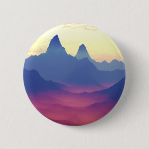 Bergen van een andere wereld ronde button 5,7 cm