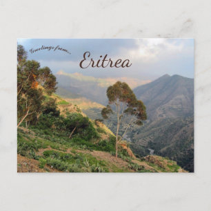 Bergen van Eritrea in Afrika Briefkaart