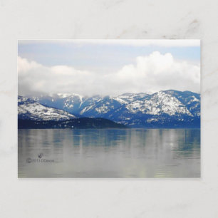 Bergen van het meer briefkaart