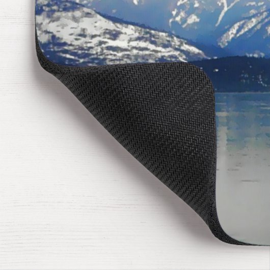 Bergen van het meer muismat (Hoek)