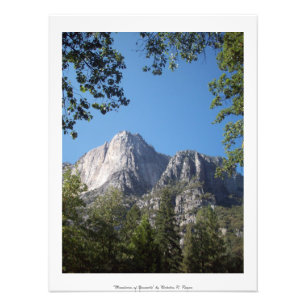 "Bergen van Yosemite" Professional Foto Afdruk