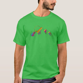 Bergen Wales Cymru kleur vrienden vriend T-shirt