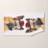 Berger allemand de belles vacances (Serviette à main)